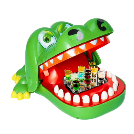 Krokodil met open bek